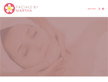 Tablet Screenshot of facialsbymartha.com